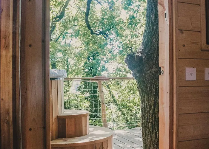 אוהל מפואר La Cabanoun, Perchee Vue *